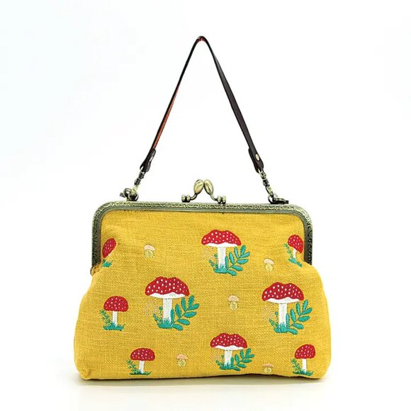 Accessories - Mushrooms Kisslock Bag   NEW!